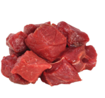 Halal - Fresh Diced Beef Kabobs, 1x1x2, 5lb